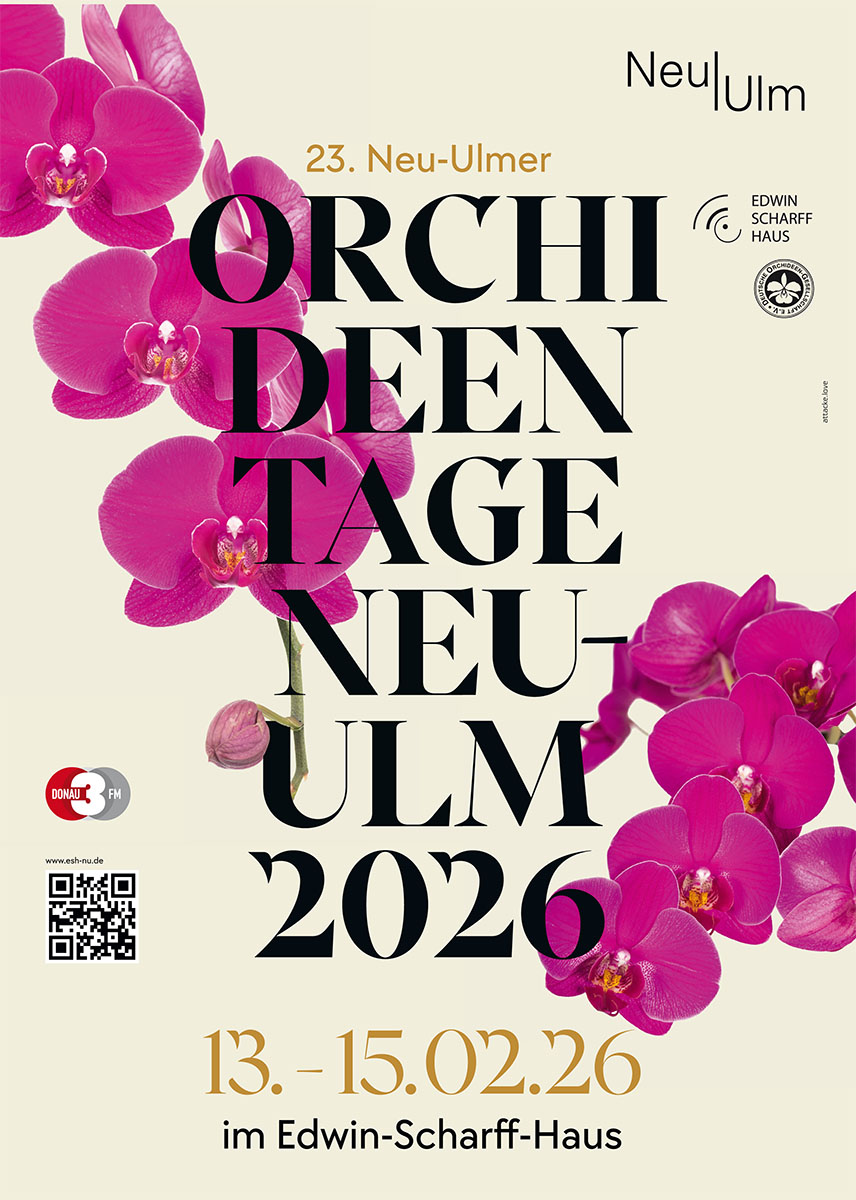 Plakat 23. Neu-Ulmer Orchideentage