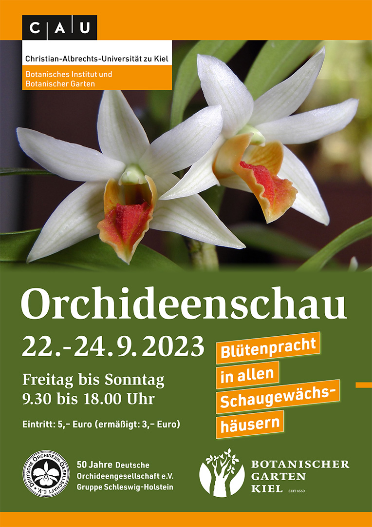 Plakat Orchideenschau Kiel 2023